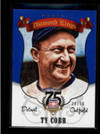 TY COBB 2014 PANINI HOF 75TH ANNIVERSARY DIAMOND KINGS BLUE #38/50 AB8103