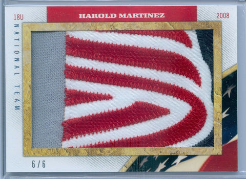 HAROLD MARTINEZ 2013 USA BASEBALL CHAMPIONS PRIME GAME USED PATCH SP/6