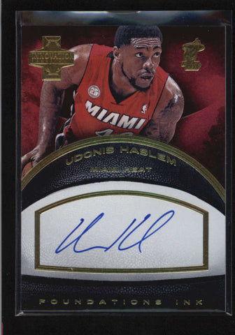 UDONIS HASLEM 2013/14 PANINI INNOVATION GOLD FOUNDATION INK AUTO #17/25 AB5337