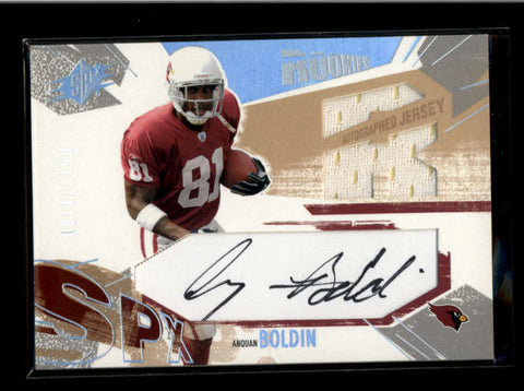 ANQUAN BOLDIN 2003 SPX #191 ROOKIE AUTOGRAPH AUTO USED WORN JERSEY #/1100 AB8165