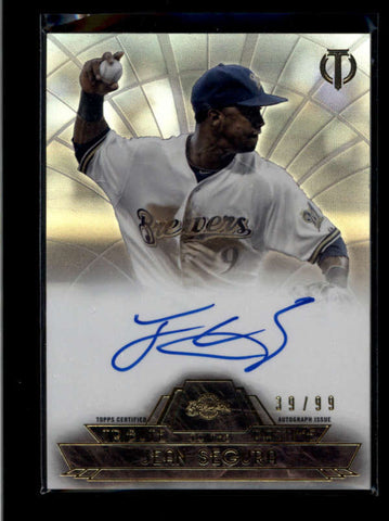 JEAN SEGURA 2014 TOPPS TRIBUTE TO THE PASTIME AUTOGRAPH AUTO #39/99 AB8004