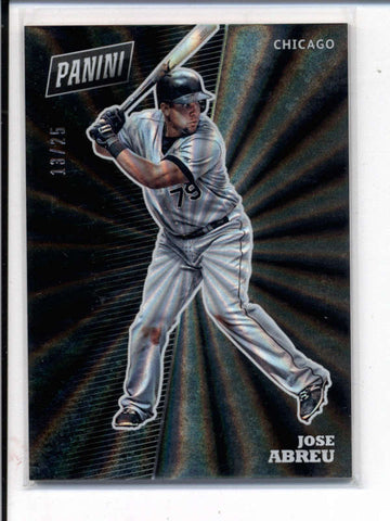 JOSE ABREU 2017 PANINI THE NATIONAL RAINBOW SPOKERS THICK STOCK #13/25 AC873