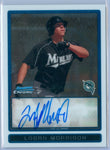 LOGAN MORRISON 2009 09 BOWMAN CHROME PROSPECTS RC ROOKIE AUTO AUTOGRAPH SP