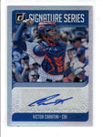 VICTOR CARATINI 2018 DONRUSS SIGNATURE SERIES AUTOGRAPH AUTO AC807