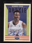 NORRIS COLE 2012/13 12/13 PANINI PAST AND PRESENT ROOKIE AUTOGRAPH AUTO AB5685