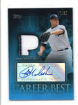 JOBA CHAMBERLAIN 2009 TOPPS CAREER BEST BLUE GAME JERSEY AUTO #17/50 AB9441