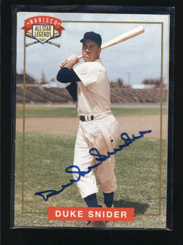 DUKE SNIDER 1994 NABISCO ALL-STAR LEGENDS AUTOGRAPH AUTO AB6340