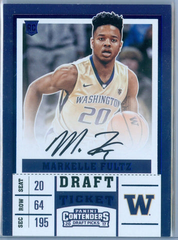 MARKELLE FULTZ 2017 CONTENDERS BLUE FOIL RC ROOKIE AUTO AUTOGRAPH SP