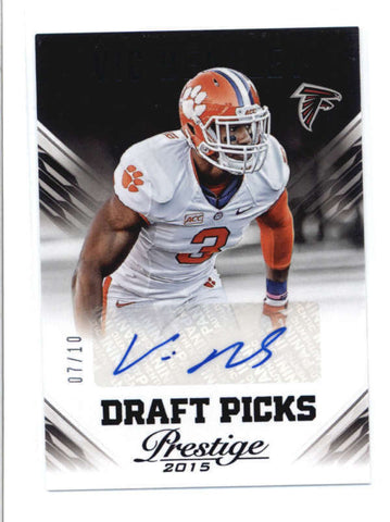 VIC BEASLEY 2015 PRESTIGE DRAFT PICKS BLACK ROOKIE AUTOGRAPH AUTO #07/10 AB9318