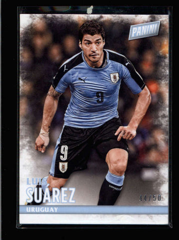 LUIS SUAREZ 2016 PANINI BLACK FRIDAY #36 THICK STOCK CARD #44/50 AB8806