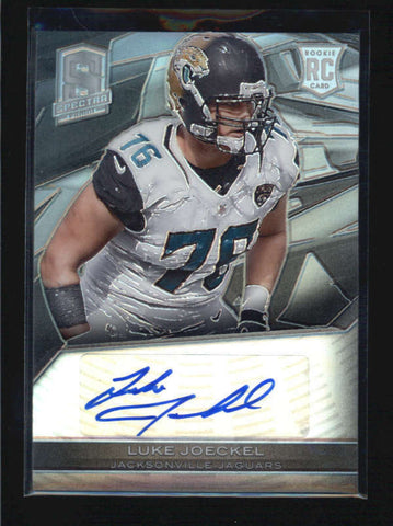 LUKE JOECKEL 2013 PANINI SPECTRA #163 ROOKIE AUTOGRAPH AUTO RC 76/99 AB6816