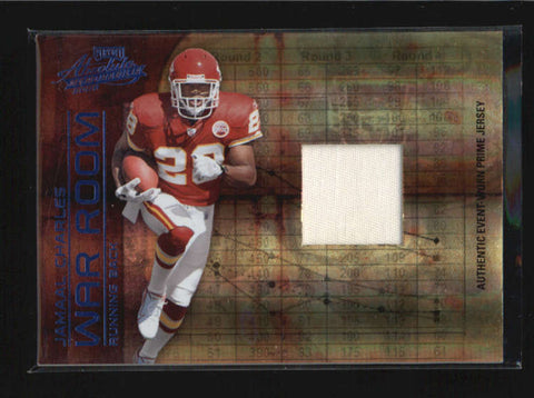 JAMAAL CHARLES 2008 ABSOLUTE WAR ROOM ROOKIE RC USED WORN PATCH #44/50 AB6490