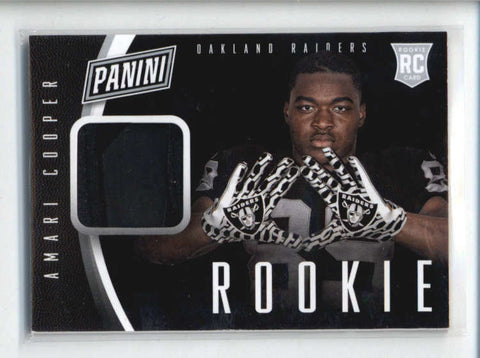 AMARI COOPER 2015 PANINI THE NATIONAL ROOKIE RC USED WORN GLOVE AB5549