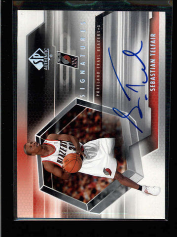 SEBASTIAN TELFAIR 2005/06 SP AUTHENTIC ON CARD SIGNATURES AUTOGRAPH AUTO AC1839