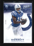 PHILLIP DORSETT 2015 PANINI BLACK FRIDAY #44 THICK STOCK ROOKIE RC #27/50 AB6204