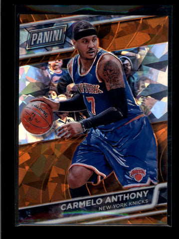 CARMELO ANTHONY 2016 PANINI THE NATIONAL VIP #4 ORANGE CRACKED ICE #03/25 AB7815