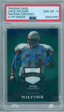 Vince Wilfork 2008 Bowman Sterling Jersey Green #/249 PSA DNA Gem Mint 10 Auto