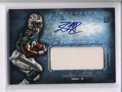 LAMAR MILLER 2012 TOPPS INCEPTION ROOKIE JERSEY PATCH AUTOGRAPH AUTO AC2117