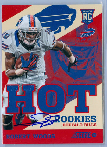 ROBERT WOODS 2013 SCORE FATHER'S DAY HOT ROOKIES RC ROOKIE AUTO AUTOGRAPH SP/35