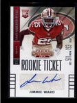 JIMMIE WARD 2014 CONTENDERS #142 ROOKIE AUTOGRAPH AUTO RC AB8313