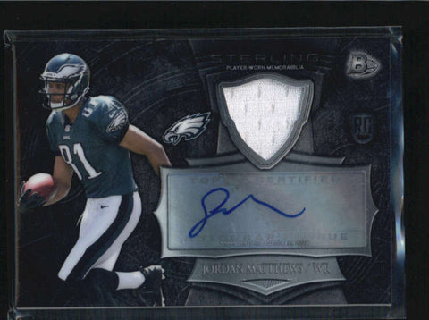 JORDAN MATTHEWS 2014 BOWMAN STERLING ROOKIE RC JERSEY AUTOGRAPH AUTO AB6443