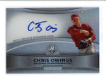 CHRIS OWINGS 2014 BOWMAN PLATINUM ON CARD ROOKIE AUTOGRAPH AUTO RC AC579