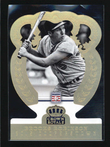 BROOKS ROBINSON 2014 CROWN ROYALE #15 HOLO GOLD PARALLEL #06/10 AB6738