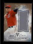 STEPHEN STRASBURG 2015 TOPPS TRIPLE THREADS JUMBO JERSEY SILVER #04/27 AB8044