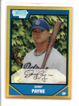 DANNY PAYNE 2007 BOWMAN CHROME #BDPP62 GOLD REFRACTOR ROOKIE RC #22/50 AC556