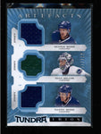 RYAN MILLER / HENRIK / DANIEL SEDIN 2015/16 ARTIFACTS TRIPLE JERSEY /199 AC1032