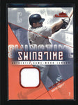 IVAN RODRIGUEZ 2005 FLEER SHOWCASE SWINGTIME GAME USED WORN JERSEY #/610 AB5874