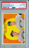 TOM BREWER / DAVE SISLER 1959 TOPPS BATTER BAFFLERS #346 PSA 8