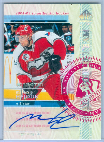 MILAN HEJDUK 2004-05 SP AUTHENTIC ALL WORLD AUTO AUTOGRAPH SP/25