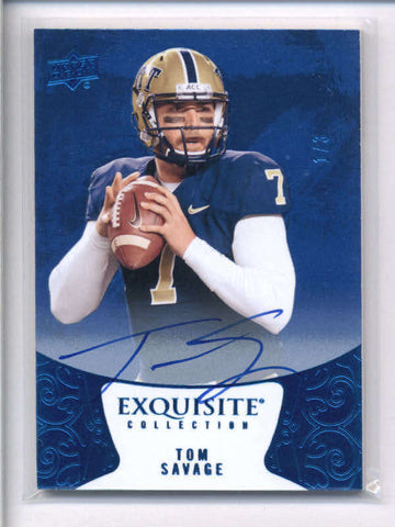 TOM SAVAGE 2014 UD EXQUISITE BLUE SPECTRUM ROOKIE AUTOGRAPH AUTO #1/3 AC2092