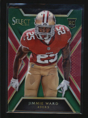 JIMMIE WARD 2014 PANINI SELECT #120 RARE GREEN PRIZM ROOKIE RC #3/5 AB6957