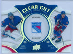 HENRIK LUNDQVIST / BRADY SKJEI 2018-19 UPPER DECK CLEAR CUT FOUNDATIONS SP