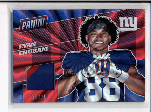 EVAN ENGRAM 2017 PANINI THE NATIONAL RAINBOW SPOKES ROOKIE GLOVE #09/25 AB9969