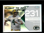 BRETT FAVRE 2008 TOPPS CHROME FLIGHT TO 420 #231 WHITE REFRACTOR #070/100 AB8234