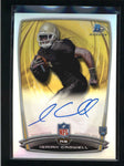 ISAIAH CROWELL 2014 BOWMAN CHROME REFRACTOR ROOKIE AUTOGRAPH AUTO RC AB8951