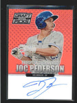 JOC PEDERSON 2013 PRIZM DRAFT PICKS RED ROOKIE AUTOGRAPH AUTO RC #092/100 AC138