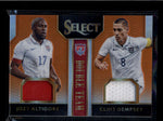 ALTIDORE / DEMPSEY 2015 PANINI SELECT ORANGE PRIZM DUAL JERSEY #099/149 AB7755