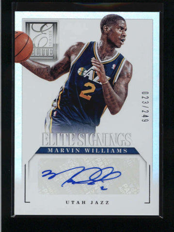 MARVIN WILLIAMS 212/13 12/13 ELITE SIGNINGS #35 AUTOGRAPH AUTO #023/249 AB9336