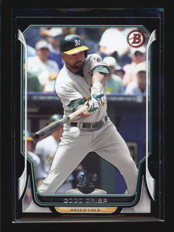 COCO CRISP 2014 BOWMAN #15 RARE BLACK PARALLEL #06/25 AB6353