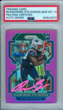 Rhamondre Stevenson 2021 Prizm Pink #367 RC Rookie PSA DNA Gem Mint Auto 10