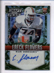 ERECK FLOWERS 2015 COLLEGIATE DRAFT PICKS CAMO PRIZMS ROOKIE AUTO AC2325