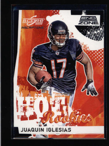JUAQUIN IGLESIAS 2008 SCORE INSCRIPTIONS HOT ROOKIE RARE END ZONE RC #6/6 AC680