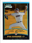 RYAN HANNAMAN 2001 BOWMAN CHROME #181 GOLD REFRACTOR ROOKIE RC #06/99 AC1129