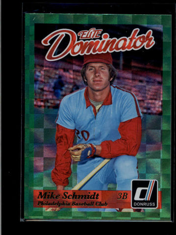 MIKE SCHMIDT 2014 PANINI HALL OF FAME #23 DONRUSS ELITE DOMINATOR AB8072