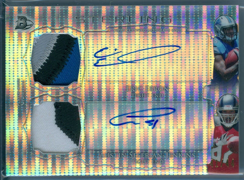 ERIC EBRON / SEFERIAN-JENKINS 2014 STERLING PULSAR REFRACTOR RC PATCH AUTO SP/44