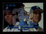 JUSTIN THOMPSON 1999 FLAIR SHOWCASE LEGACY ROW 126L SEAT 1 #79/99 AB7104
